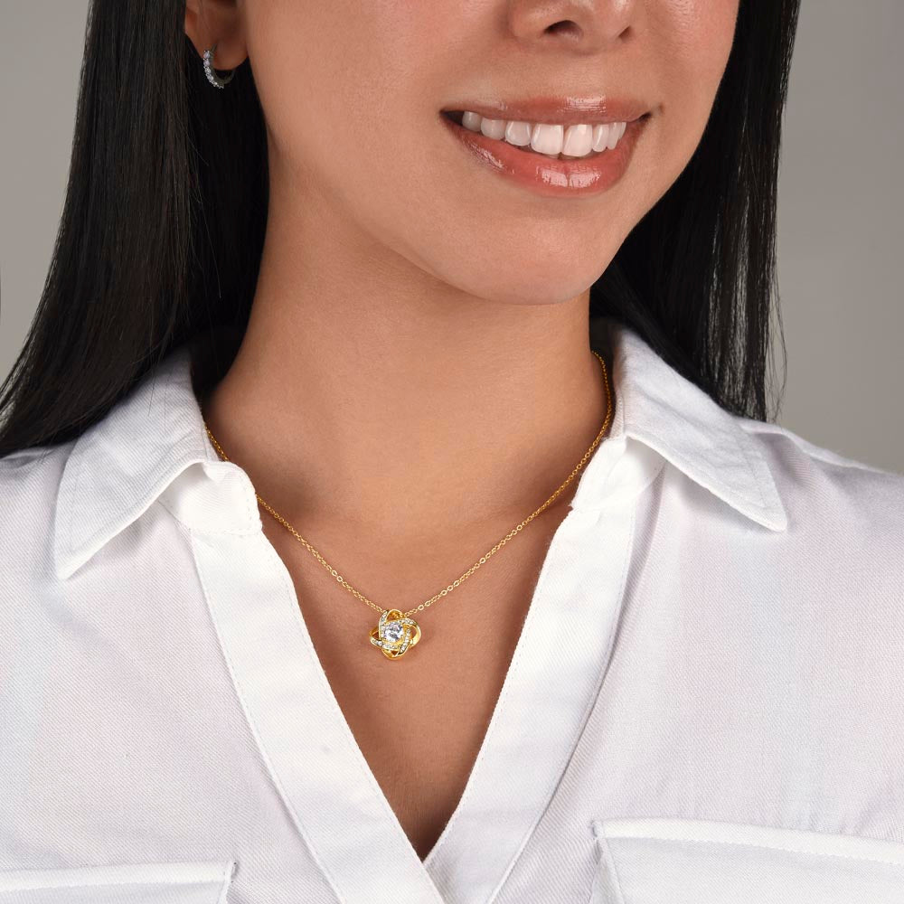 Love Knot Necklace (Yellow & White Gold Variants)