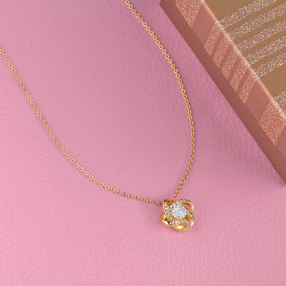 Love Knot Necklace (Yellow & White Gold Variants)