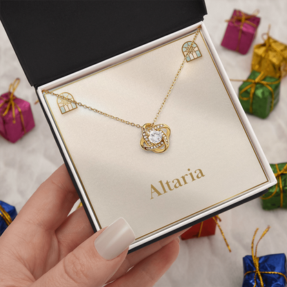 Love Knot Necklace (Yellow & White Gold Variants)