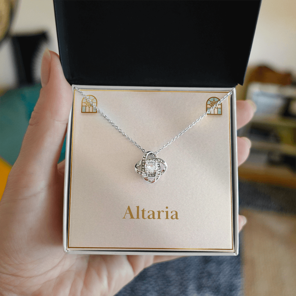 Love Knot Necklace (Yellow & White Gold Variants)