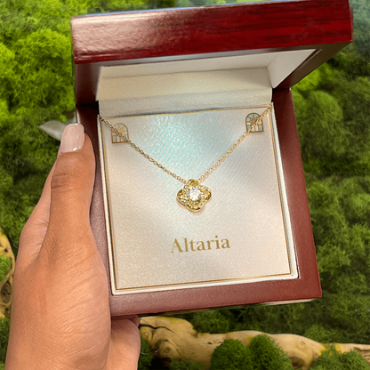 Love Knot Necklace (Yellow & White Gold Variants)