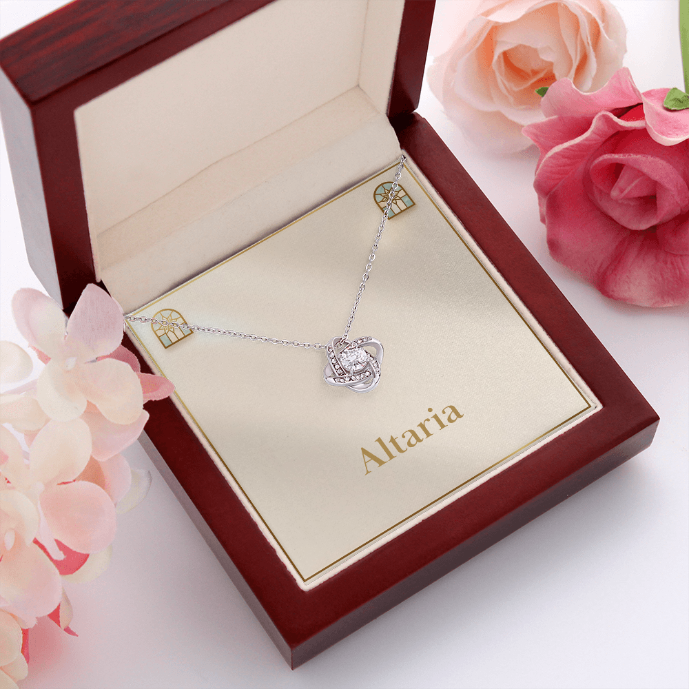 Love Knot Necklace (Yellow & White Gold Variants)