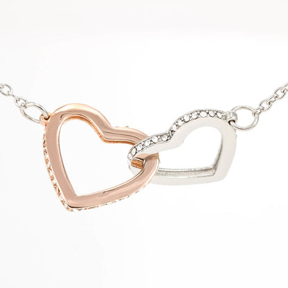 Interlocking Hearts Necklace (Yellow & White Gold Variants)
