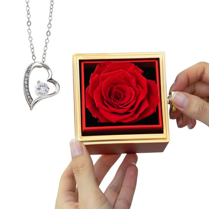 Forever Love with Rotating Rose Gift Box