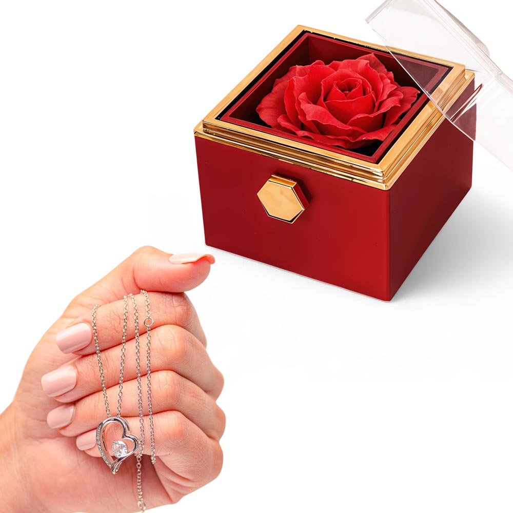 Forever Love with Rotating Rose Gift Box