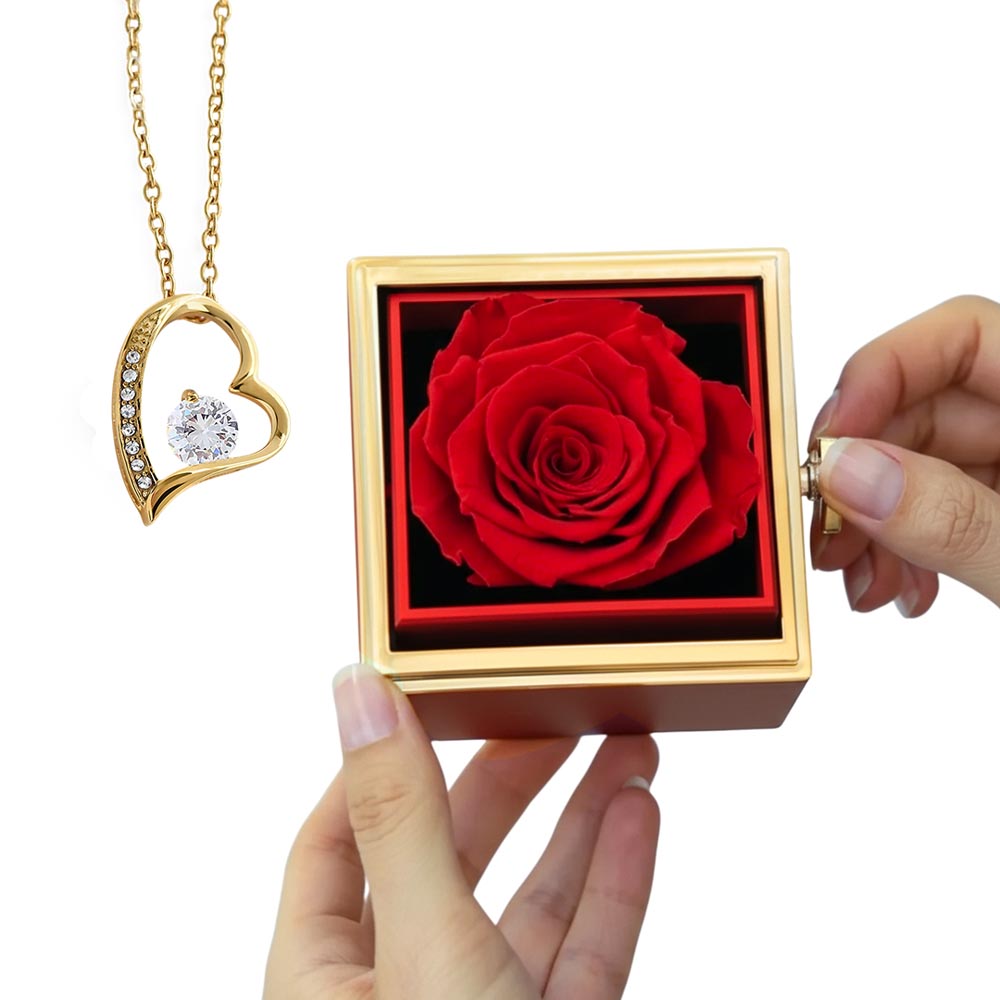 Forever Love with Rotating Rose Gift Box