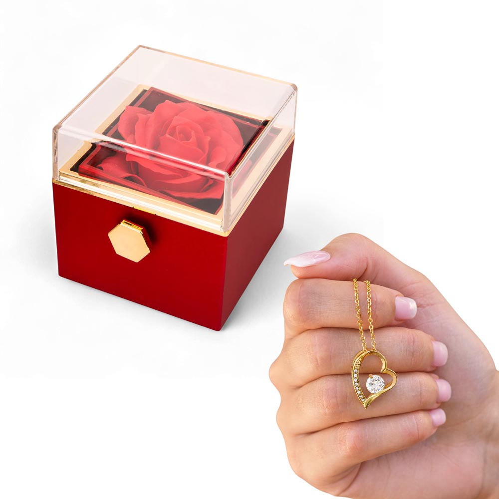 Forever Love with Rotating Rose Gift Box