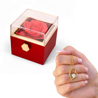 Forever Love with Rotating Rose Gift Box