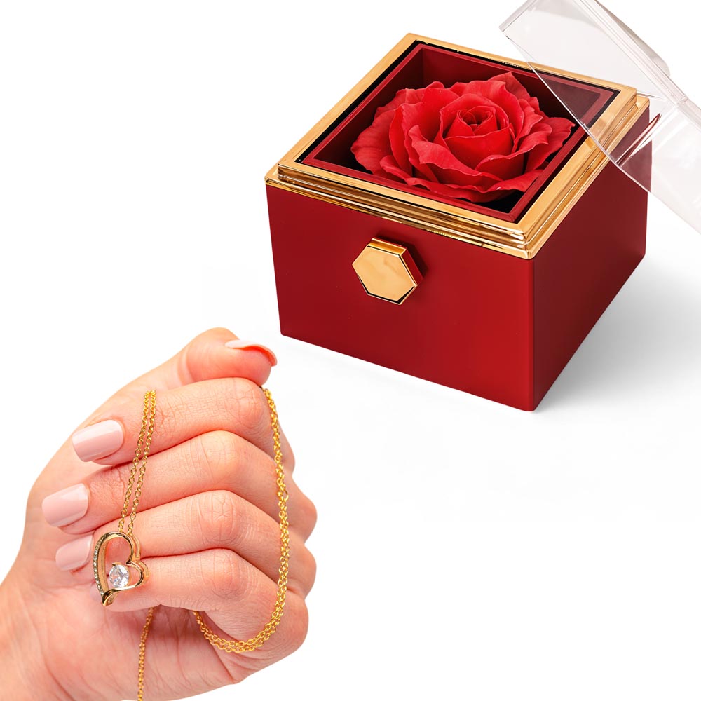 Forever Love with Rotating Rose Gift Box